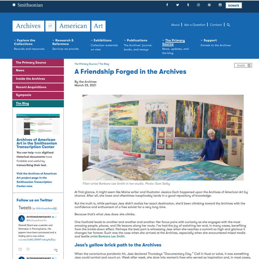 Smithsonian spotlights Jessica Esch