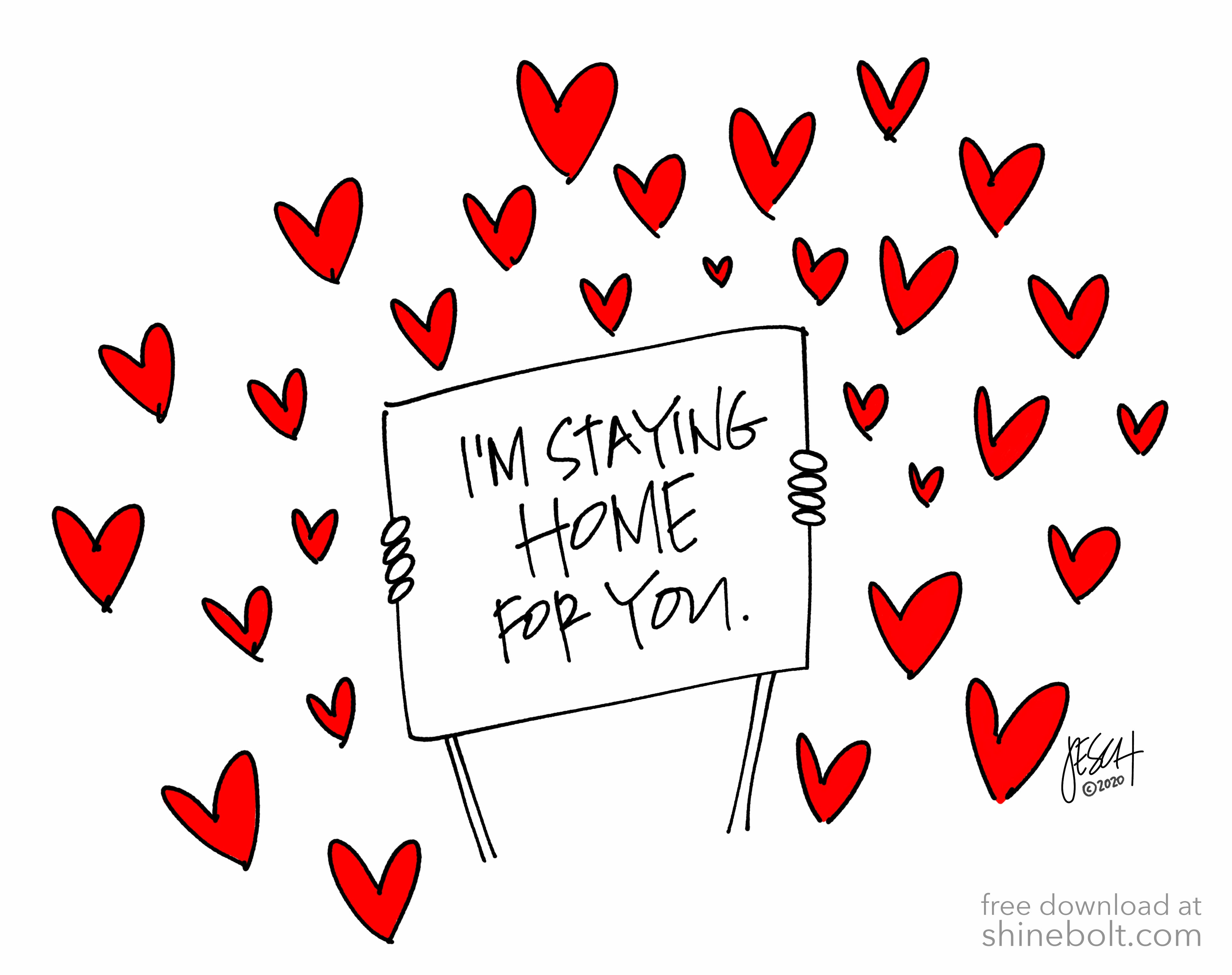 I'm Staying Home for You: Free Download